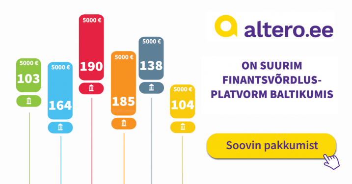 Finantsvõrdlus | Kalkulaatorid | Tasuta - Altero.ee